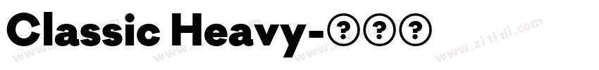 Classic Heavy字体转换